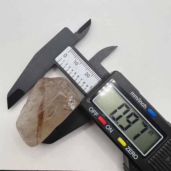 Golden Rutilated Quartz Crystal Freeform (#18) - Picture 10 of 13